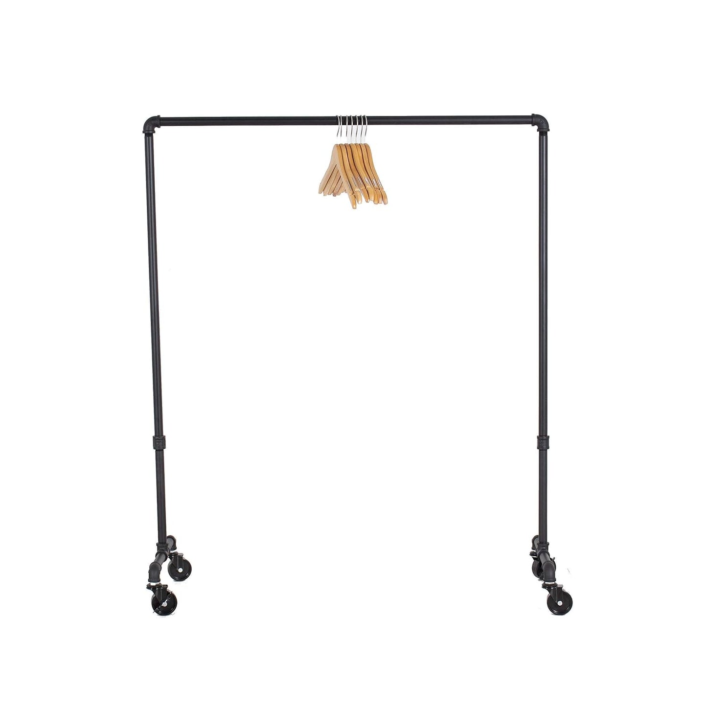 Industrial Pipe Rolling Clothing Garment Rack